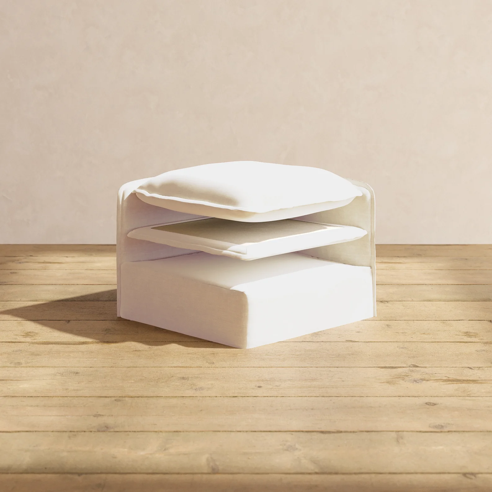 Elevate Comfort Layer for 4-Seater Corner Sectional + Ottoman in Coco