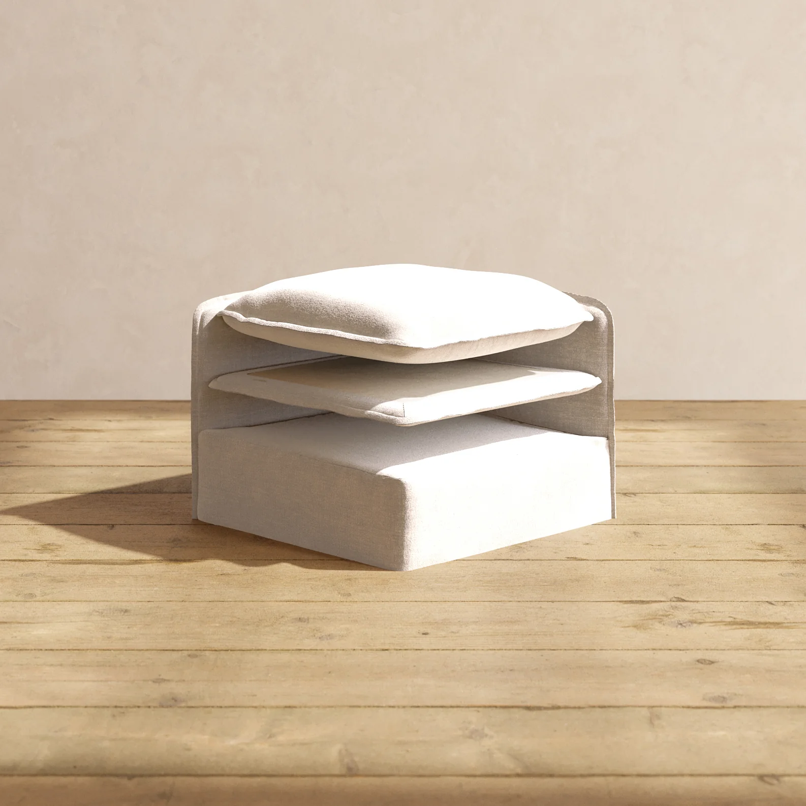 Elevate Comfort Layer for 9-Seater U-Sectional + Bench Ottoman in Mist