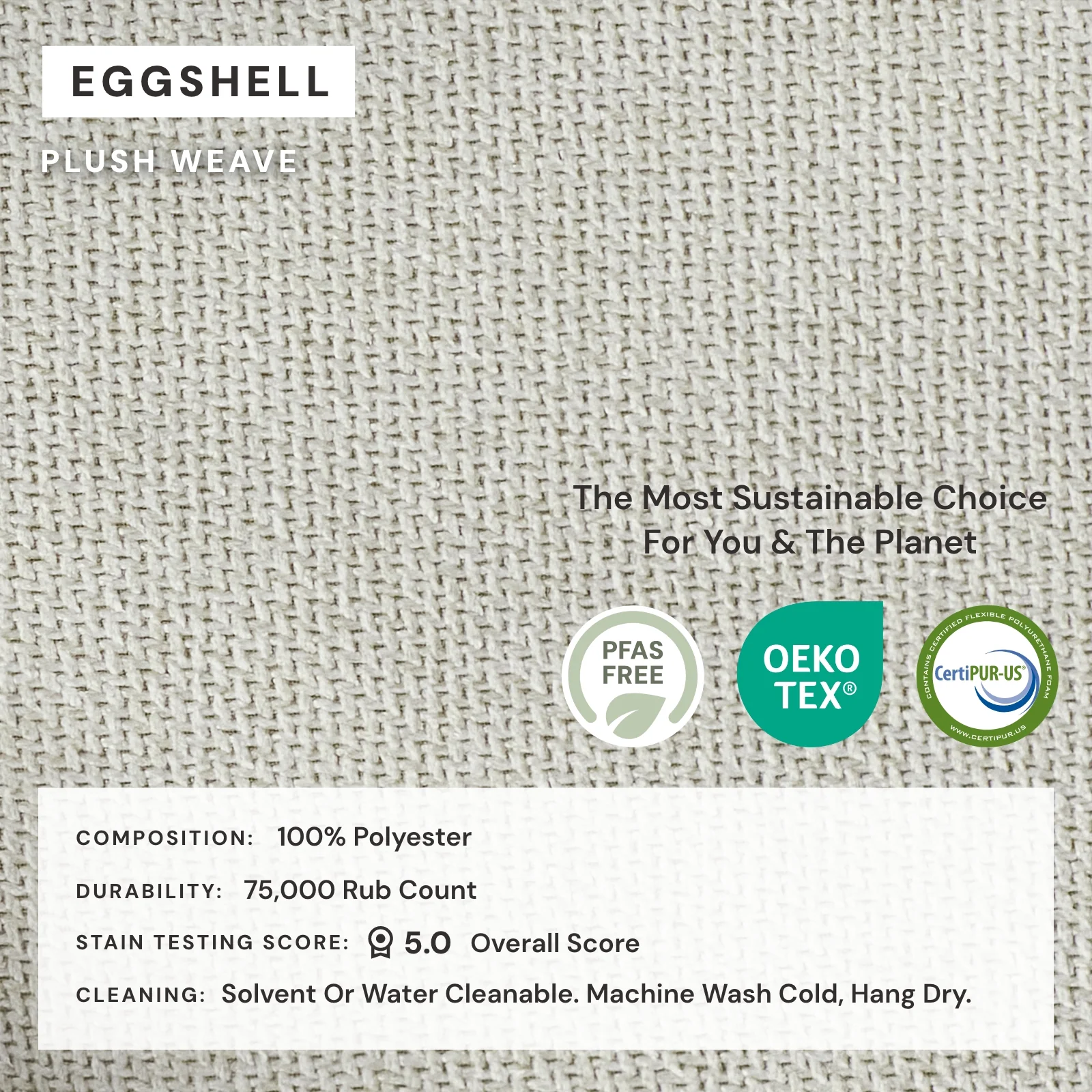 Elevate Comfort Layer Set for Armless Chair | Plush Weave in Eggshell - Image 7