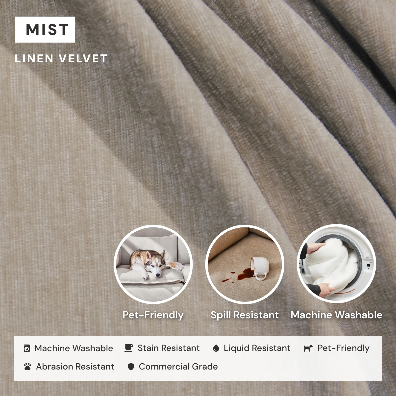 Elevate Comfort Layer for Ottoman in Mist - Image 6