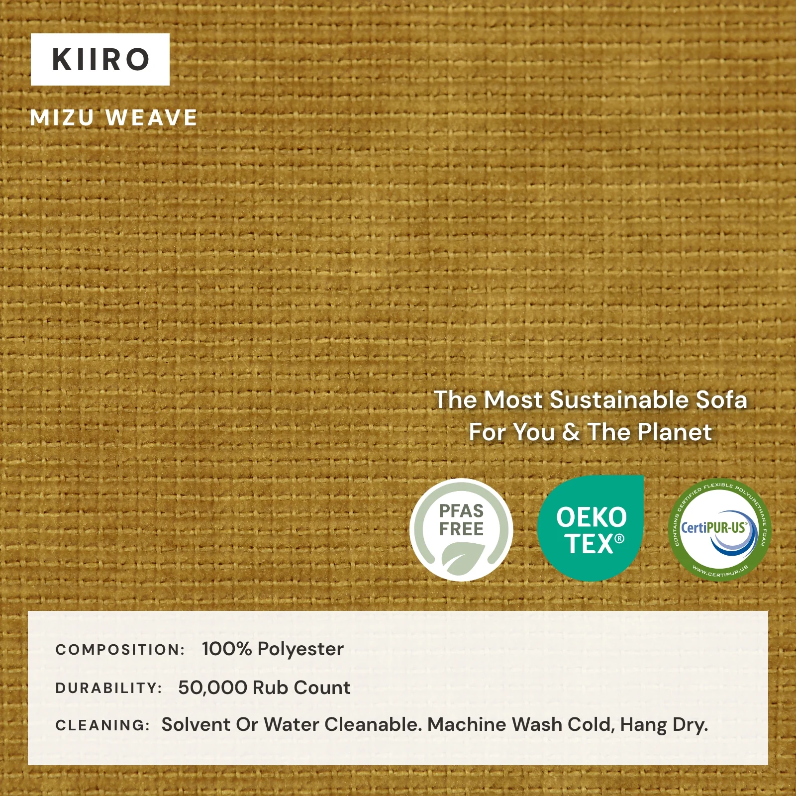 Modular Washable 5-Seater Open-Ends Corner Sectional in Kiiro | Memorix+ Seat | Contour Pillow - Image 4