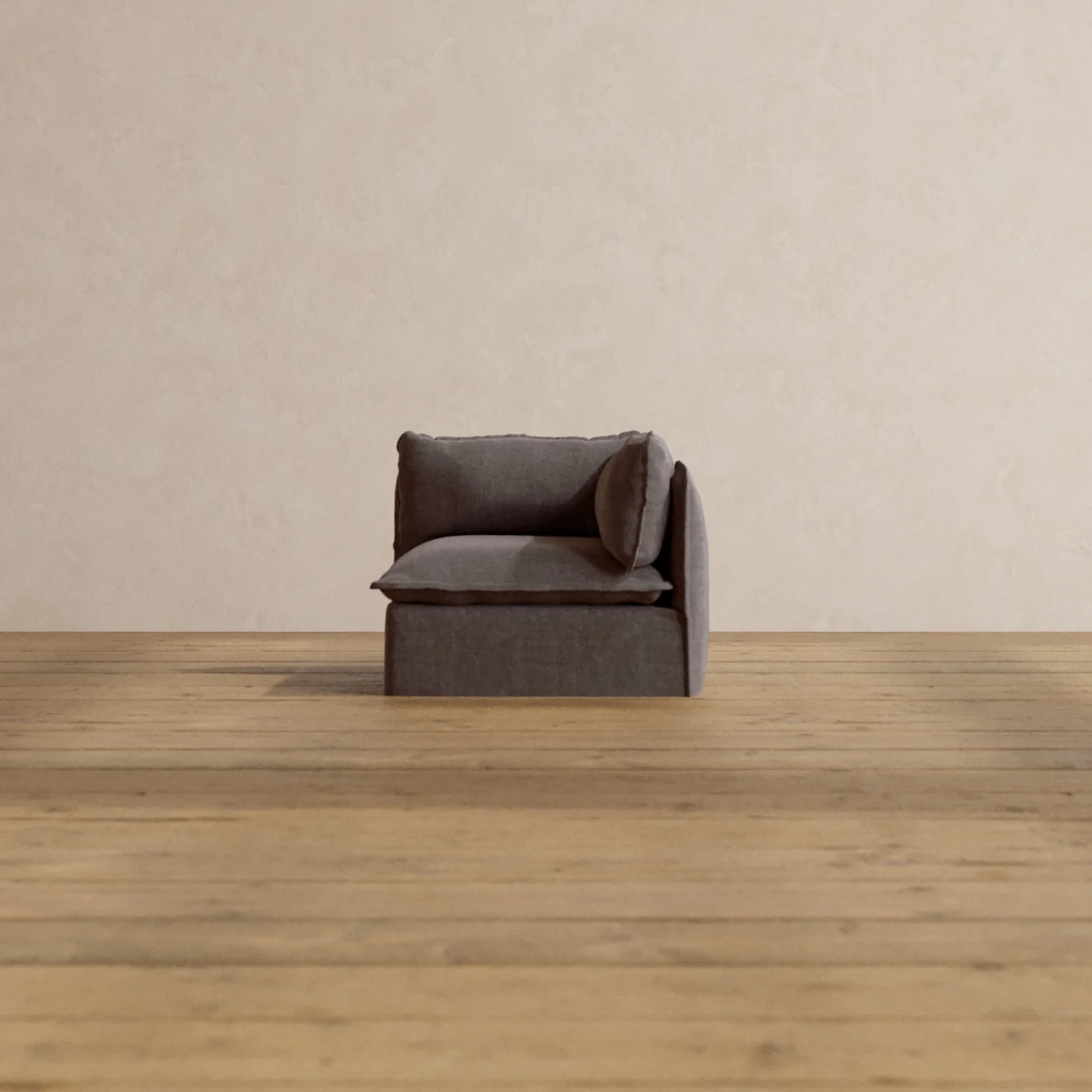 Modular Washable End Chair - Right in Caviar | Memorix+ Seat | Contour Pillow