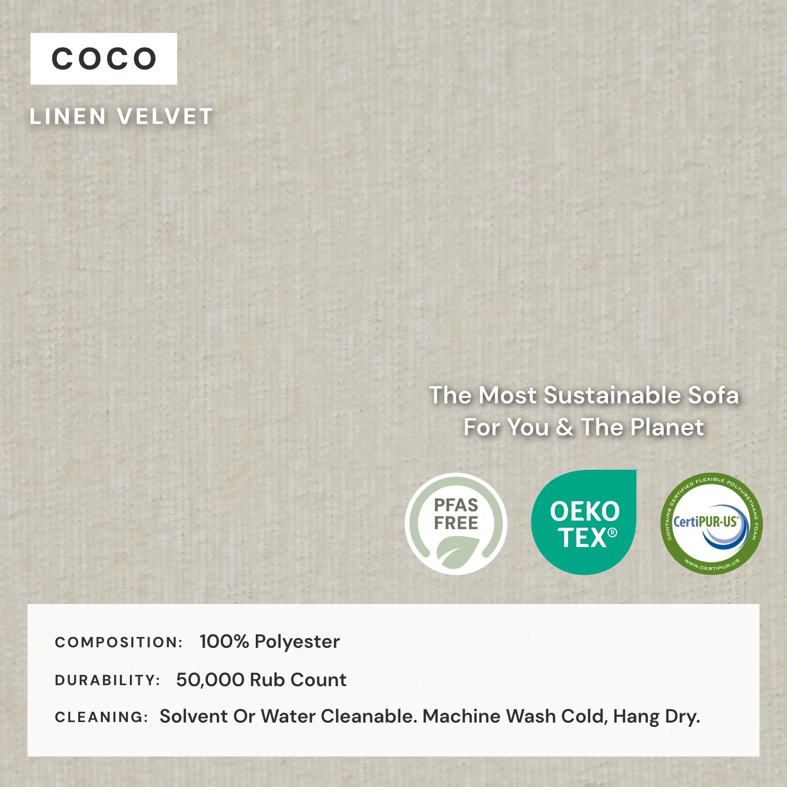 Modular Washable Ottoman in Coco | Deluxe+ Seat - Image 4