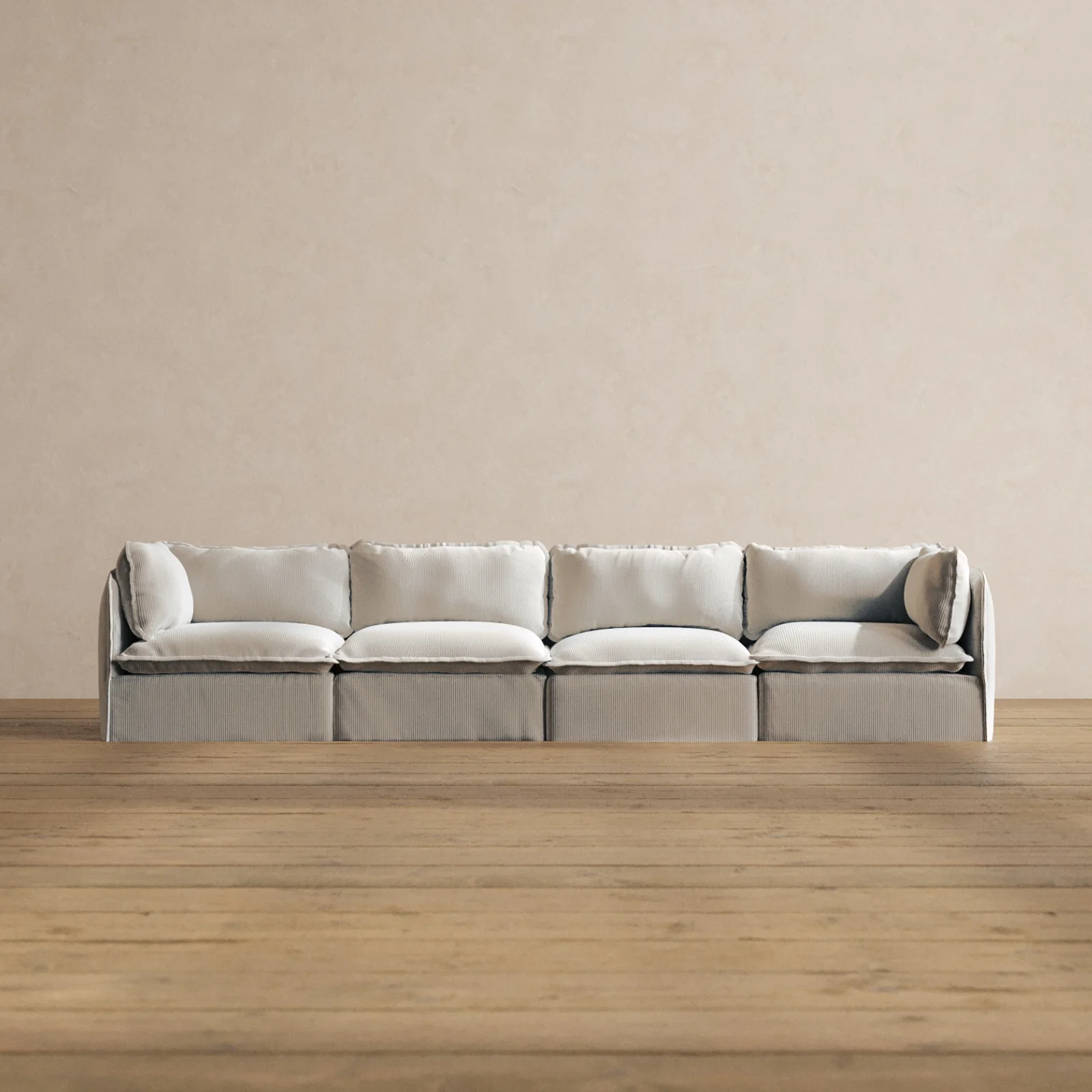 Slipcover Only - Modular Washable 4-Seater in Milk
